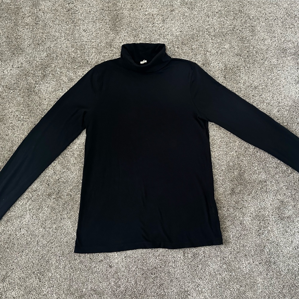 🌻3 for $13🌻 J. Crew | Closet Staple Black Turtleneck Long Sleeve Size Large